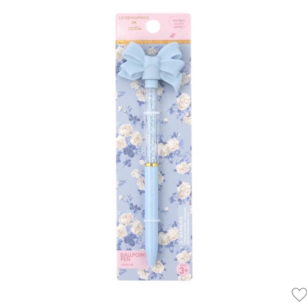 Loveshackfancy x Target yoobi whisper blue pen